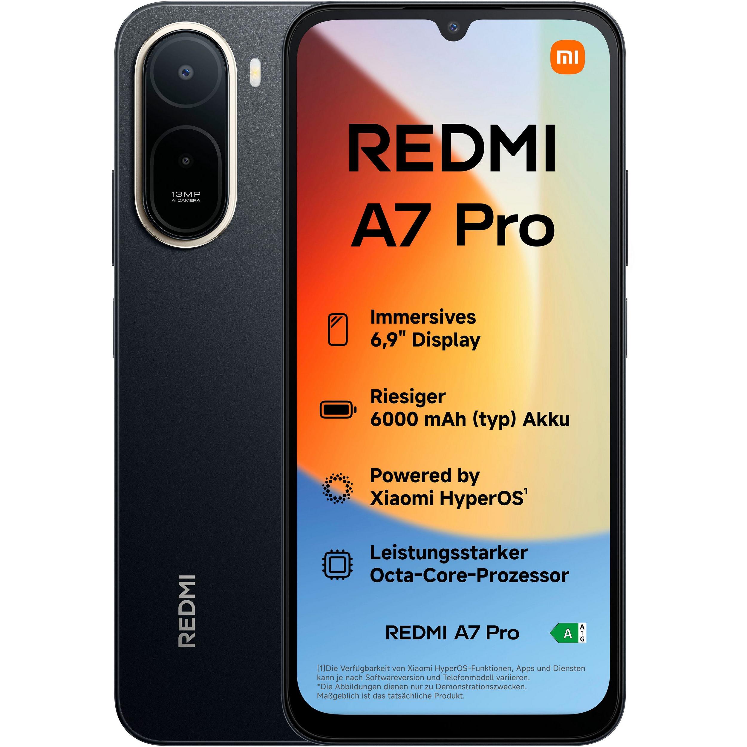 Xiaomi Redmi A7 Pro 4GB+128GB, 4GB+64GB Móvil Libre, Pantalla 6.9" 120Hz, Batería 6000mAh, Cámara 13MP AI, NFC, Android 16, IP52