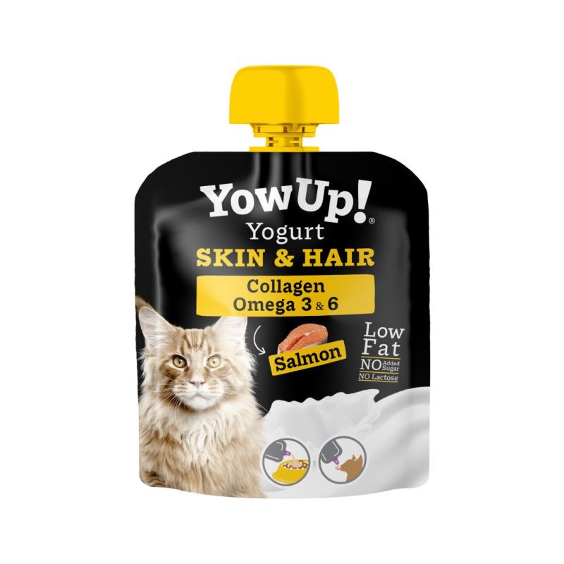 Yowup! Yogurt Natural Skin & Hair Para Gatos 85 Gr 1 Unidad