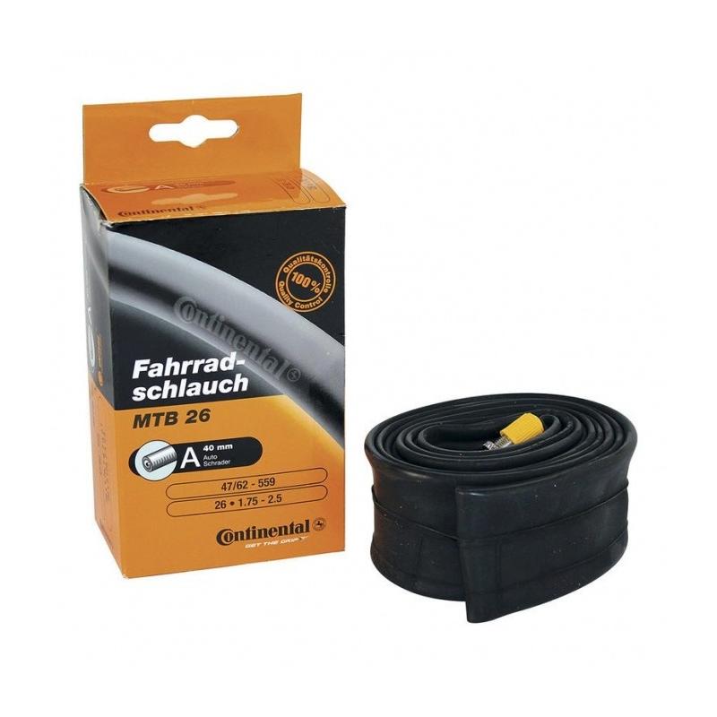 Continental - Cámara para bicicleta 650x20-25 con válvula Presta de 60 mm, alta resistencia a pinchazos y diseño duradero para uso en carretera, montaña e híbrida
