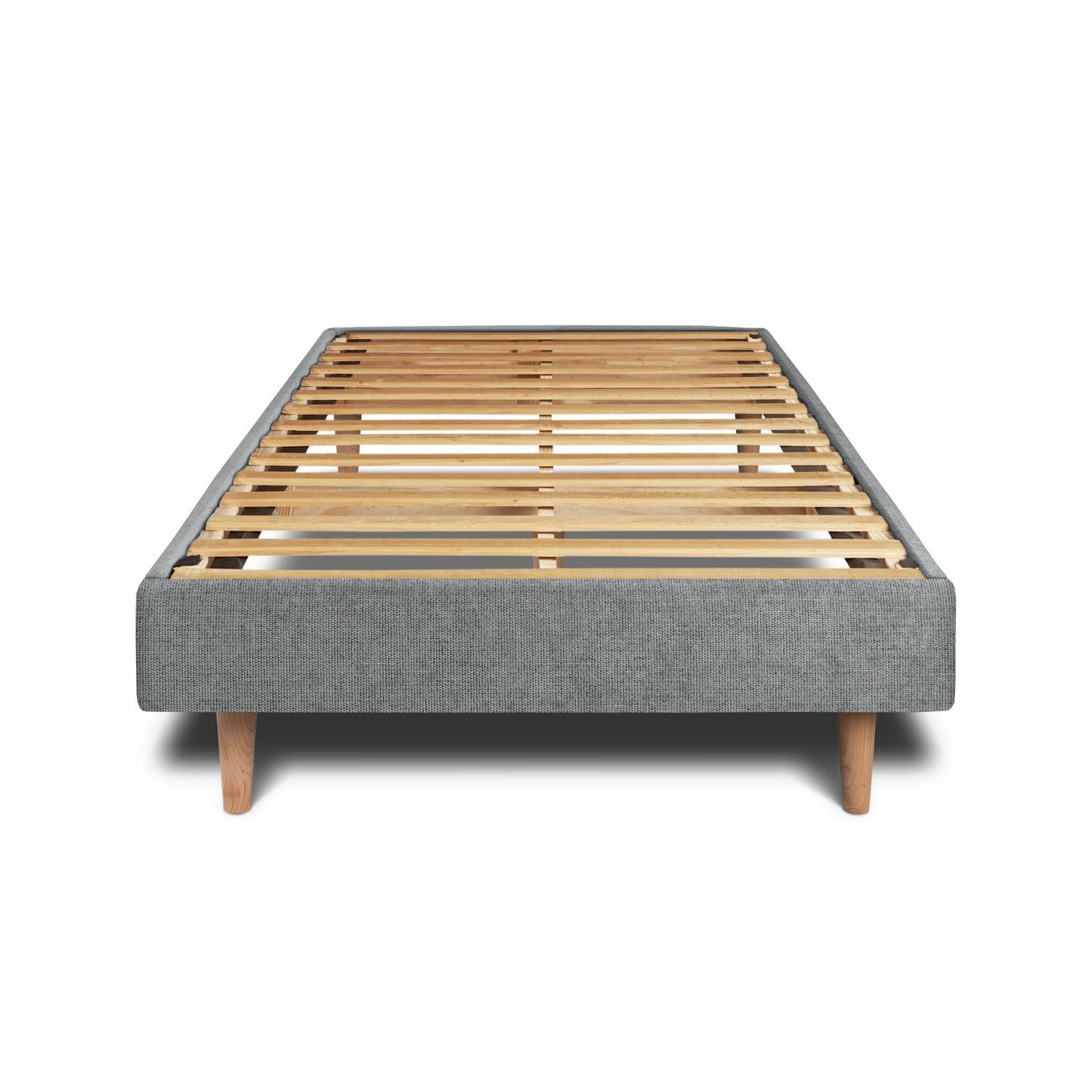 Somier de láminas 90x190 cm - Tejido Lienzo mate - Kit de montaje