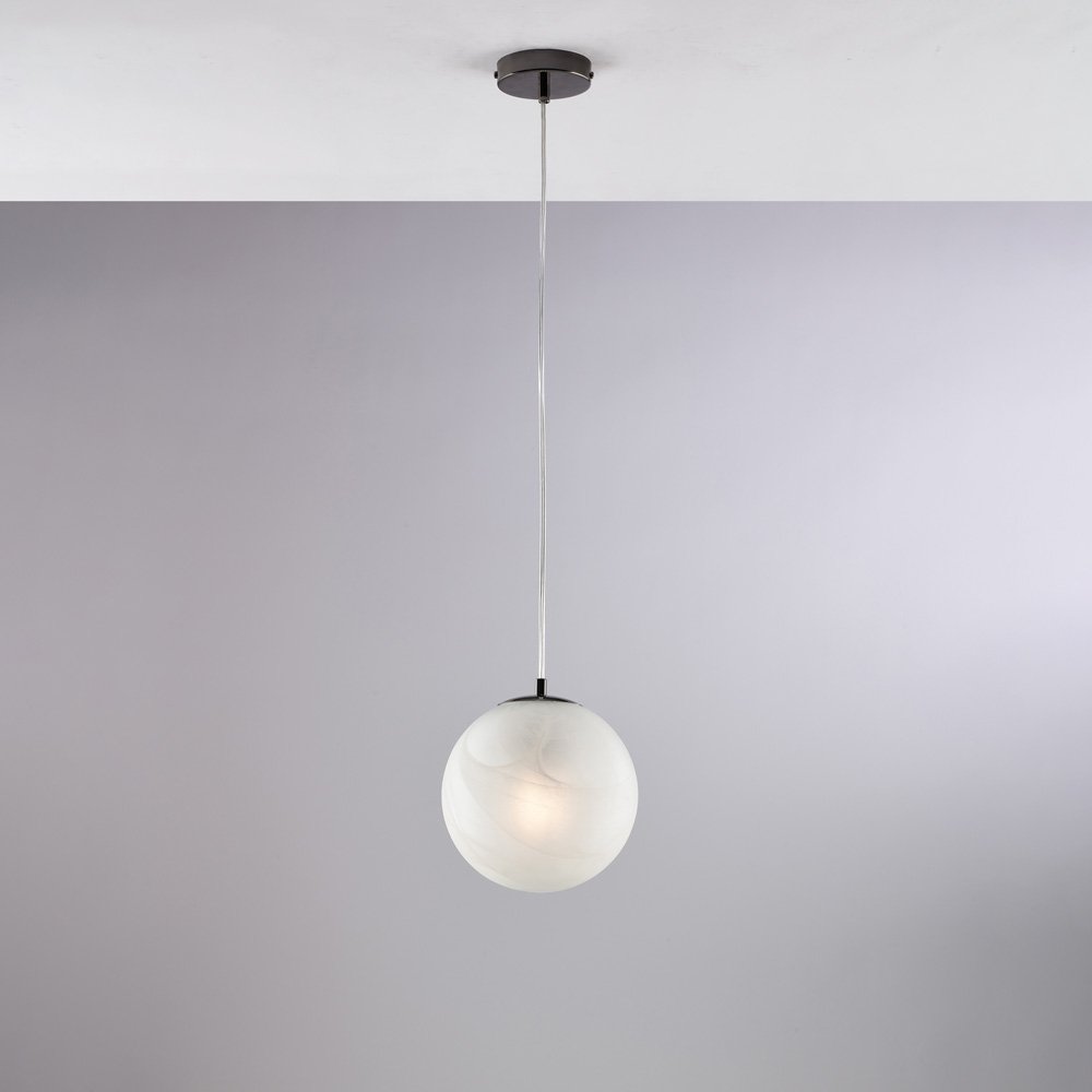 Contemporáneo Araña Olaf Negro Chrome 1 Luz E27