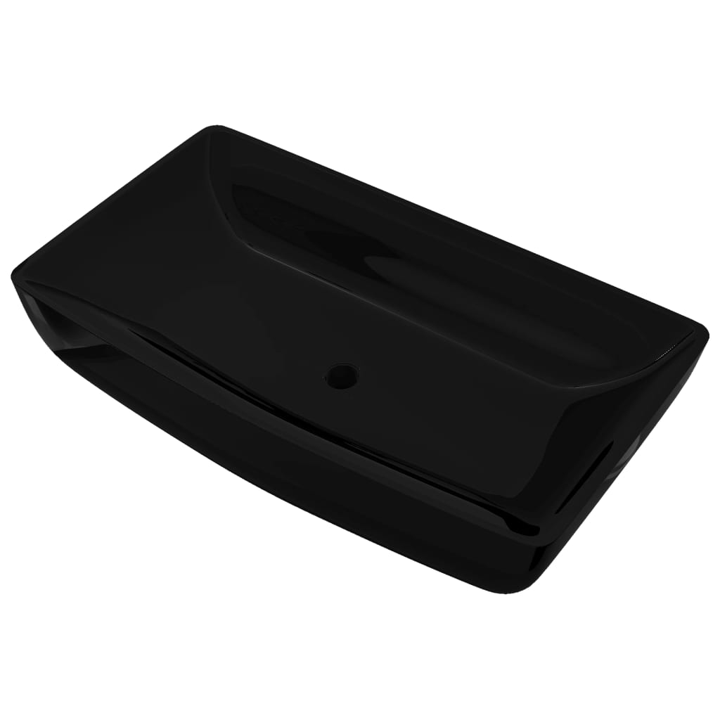 vidaXL Lavabo lujoso rectangular ceráminca 71x39 cm