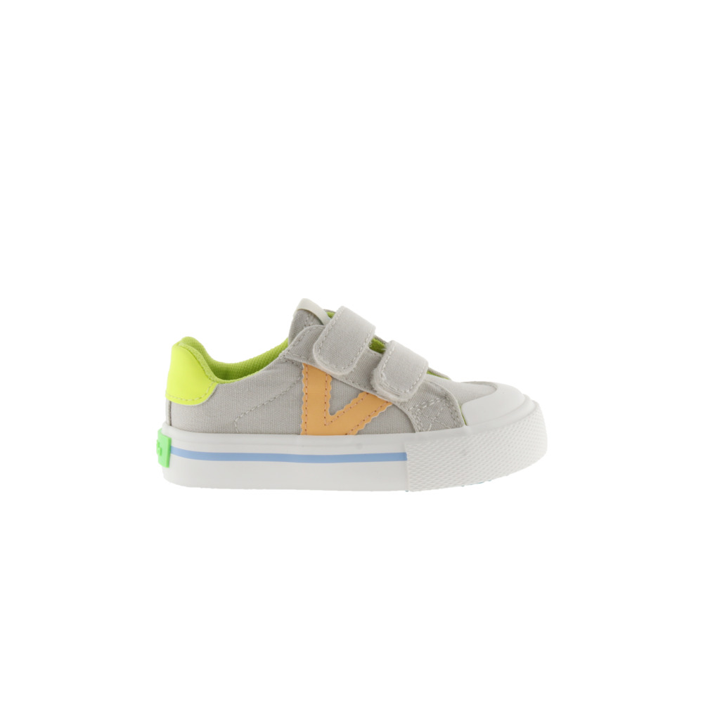 Victoria Tribu Zapatillas de lona con piezas flúor en contraste y doble cierre adherente 1065195