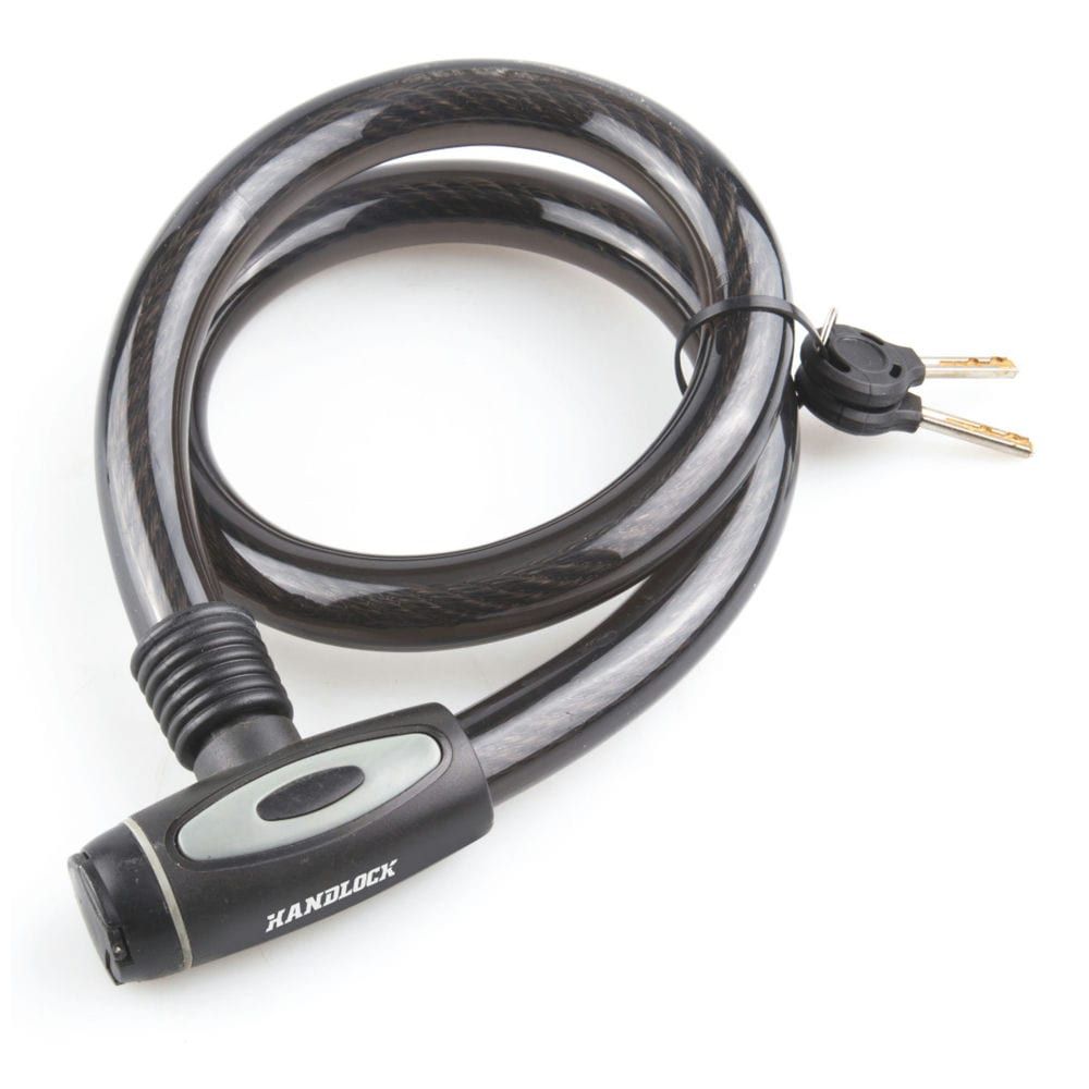 Candado Moto HANDLOCK Forrado – Cable de Acero Trenzado – Disponible en 100 cm o 120 cm