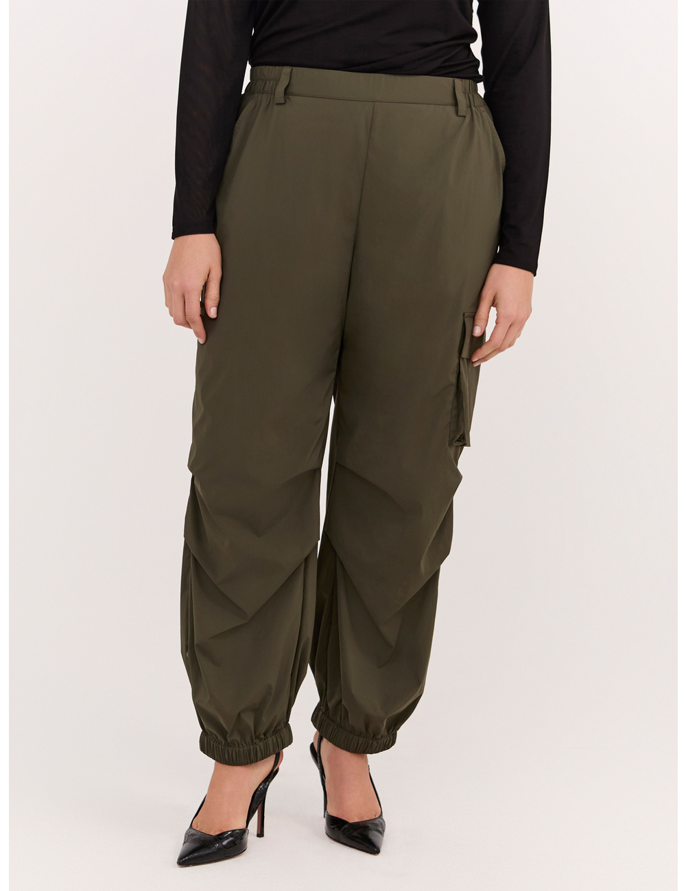 Fiorella Rubino - Pantalones cargo de nylon