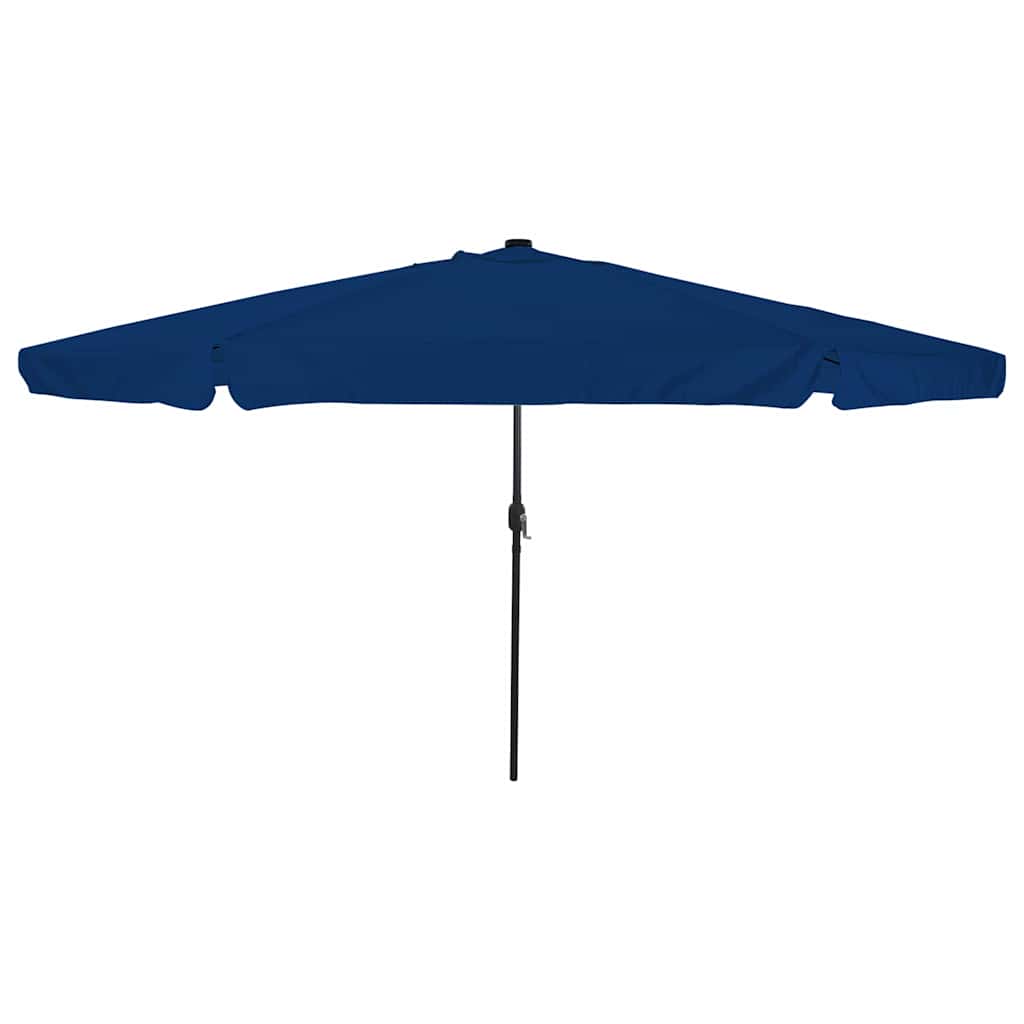 vidaXL Sombrilla de jardín Azul azur 395 x 395 x 245 cm Poliéster