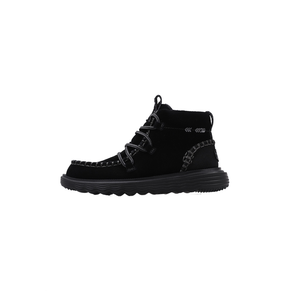 Hey Dude REYES SUEDE Botines Planos Mujer Negro