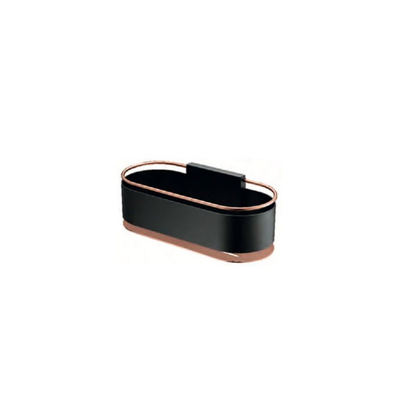 Imex Anga ADN008/NOR jabonera frontal elegante acero S304 acabado negro oro rosa