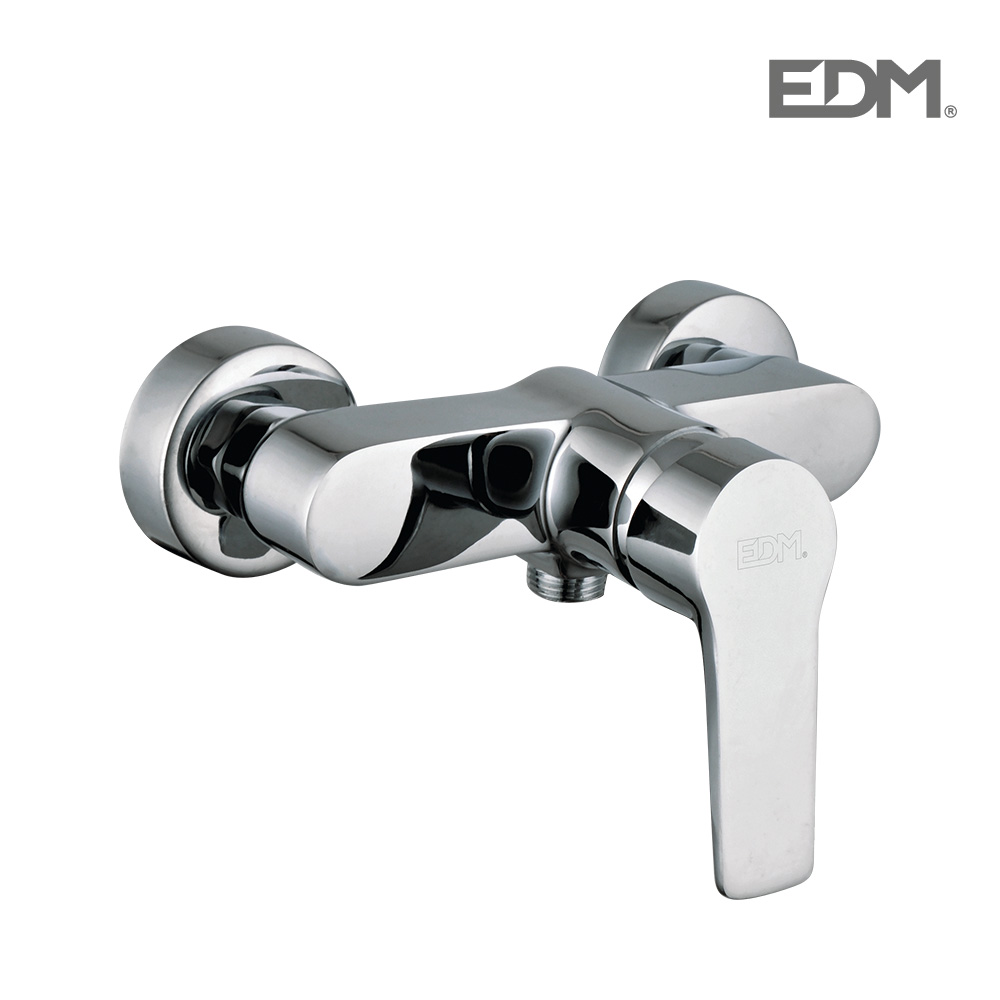 Edm Grifo Monomando Empotrado de Ducha EDM Cromado con Cartucho Cerámico