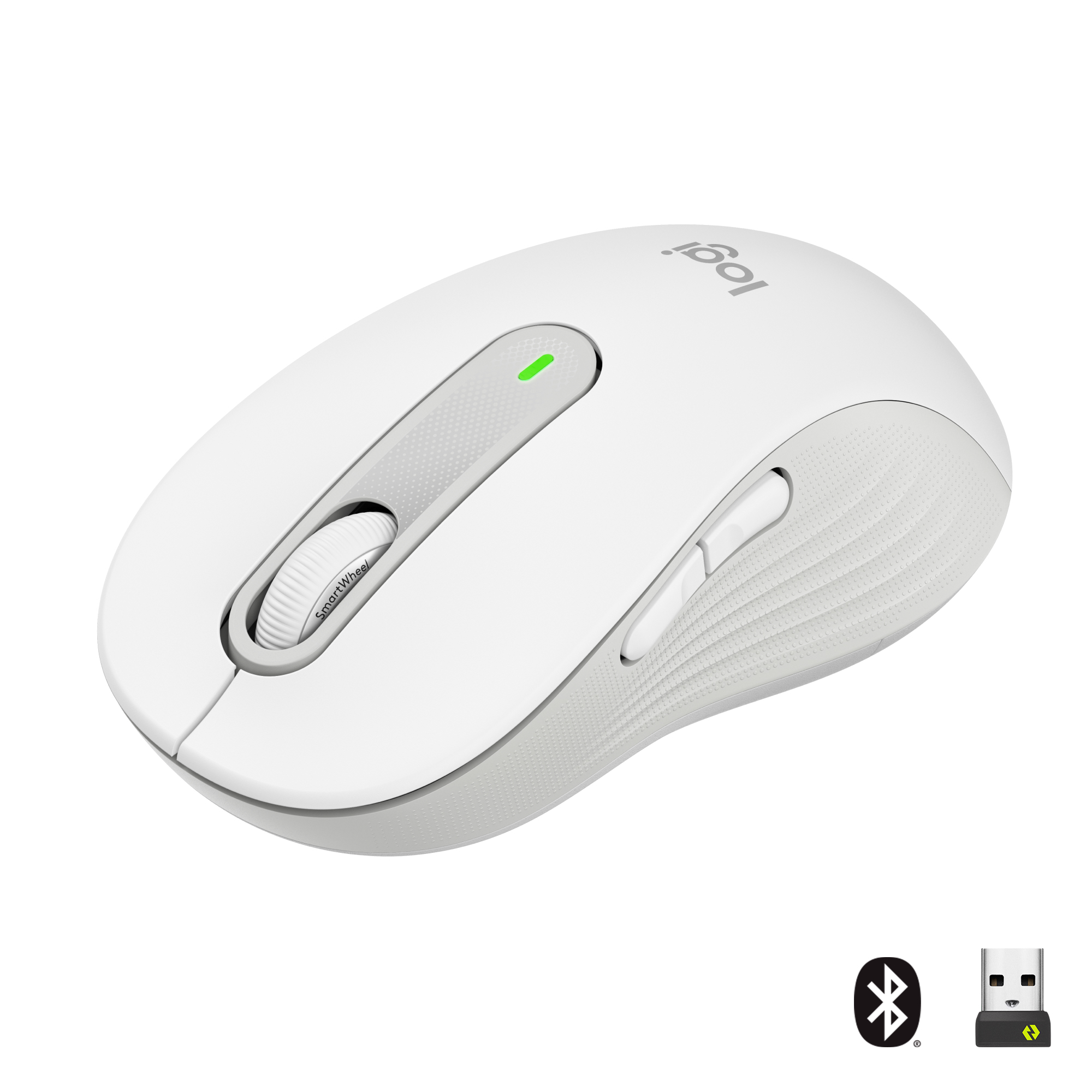Logitech Signature M650 ratón mano derecha RF Wireless + Bluetooth Óptico 2000 DPI Blanco