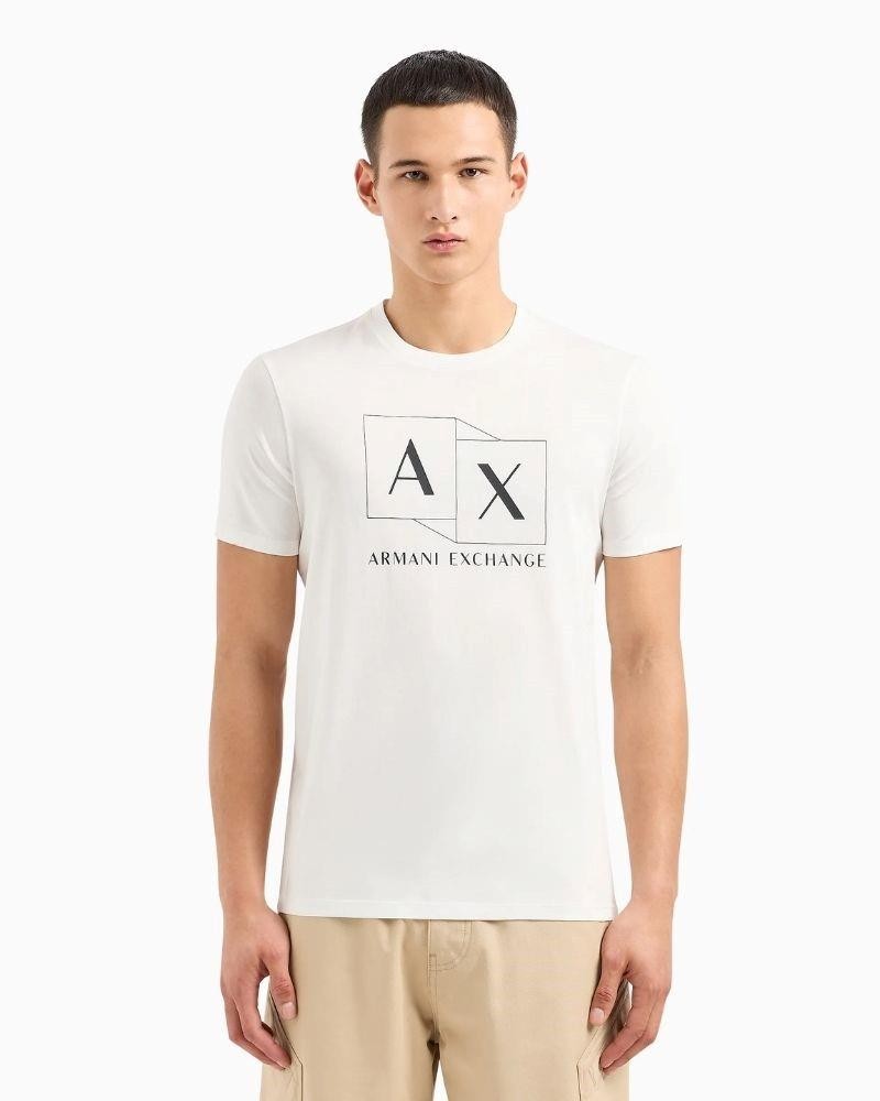 Armani Exchange Hombre Blanco 3Dztad Zj9az Camisetas Manga Corta Xxl