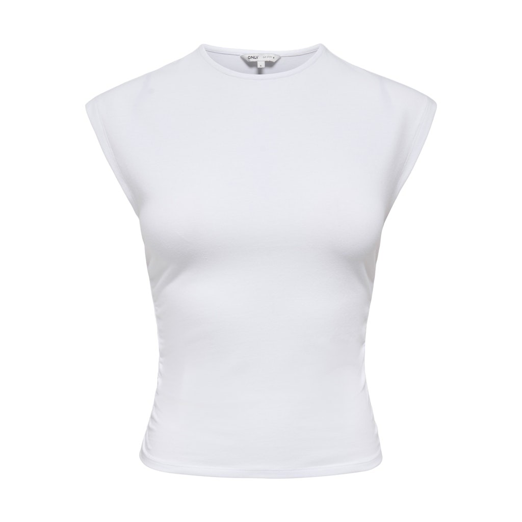 ONLY Camiseta Mujer ONLMIRA CAPSL RUCHING TOP JRS NOOS
