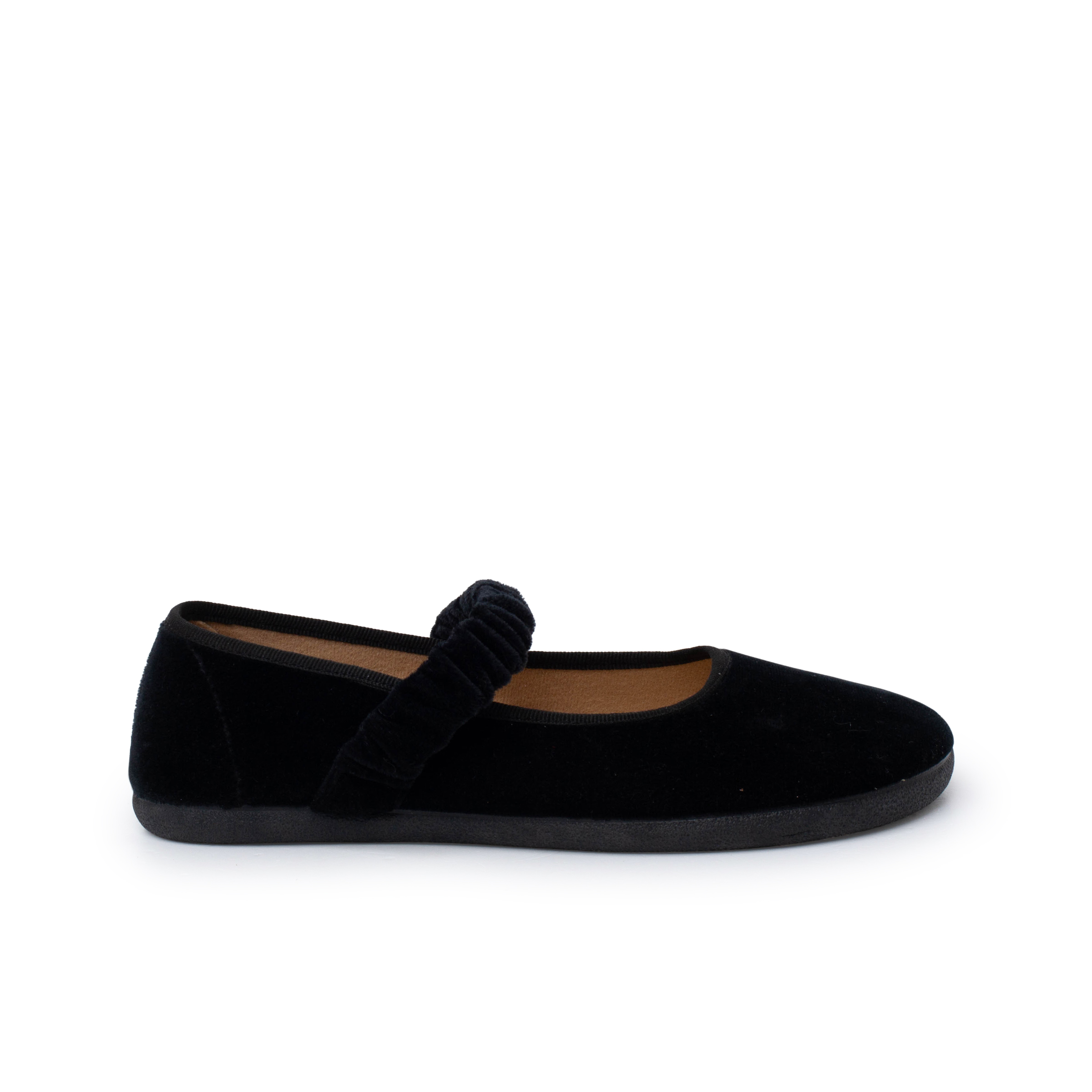 Pisamonas Merceditas barefoot terciopelo tira fruncida