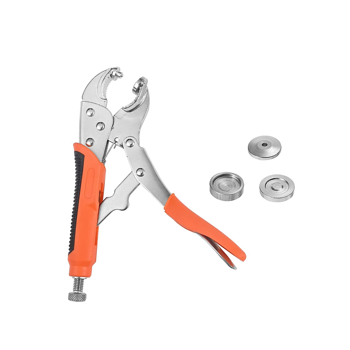 Kit de herramientas de alicates de cierre a presión de alta resistencia  para sujetar broches de presión, reemplazo de broches de metal, cubierta de