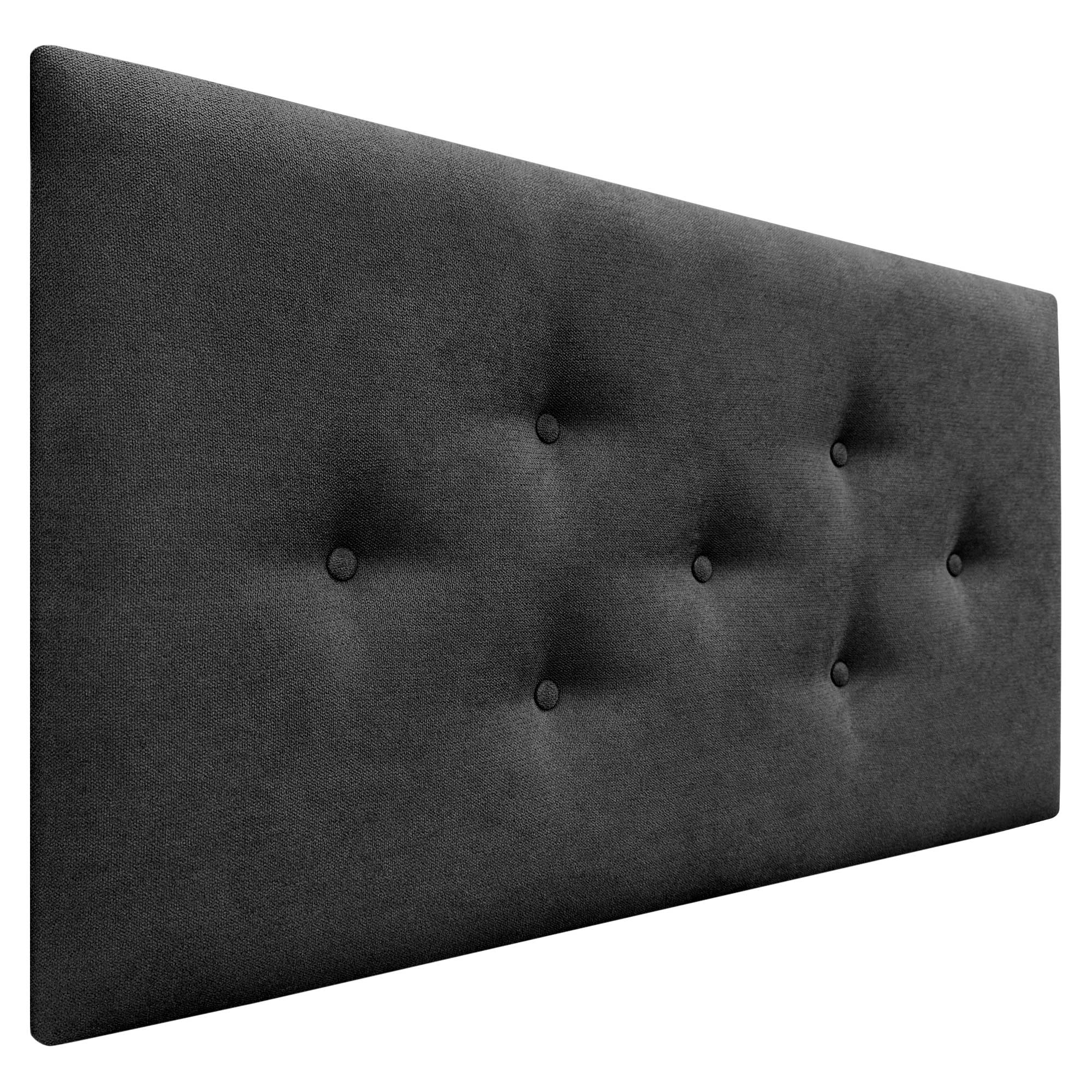 DHOME Cabecero de Tela ACUALINE con 3 Hileras Intercaladas de Botones Cabezal Tapizado Cama Lujo
