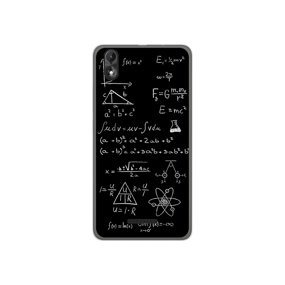 Tumundosmartphone Funda Gel Tpu para Wiko Lenny4 Plus Diseño Formulas Dibujos