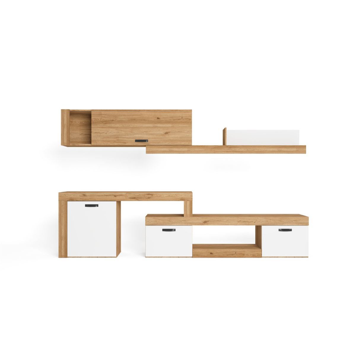 Composición Salón Argos Extend 2 293 cm natural/blanco mate