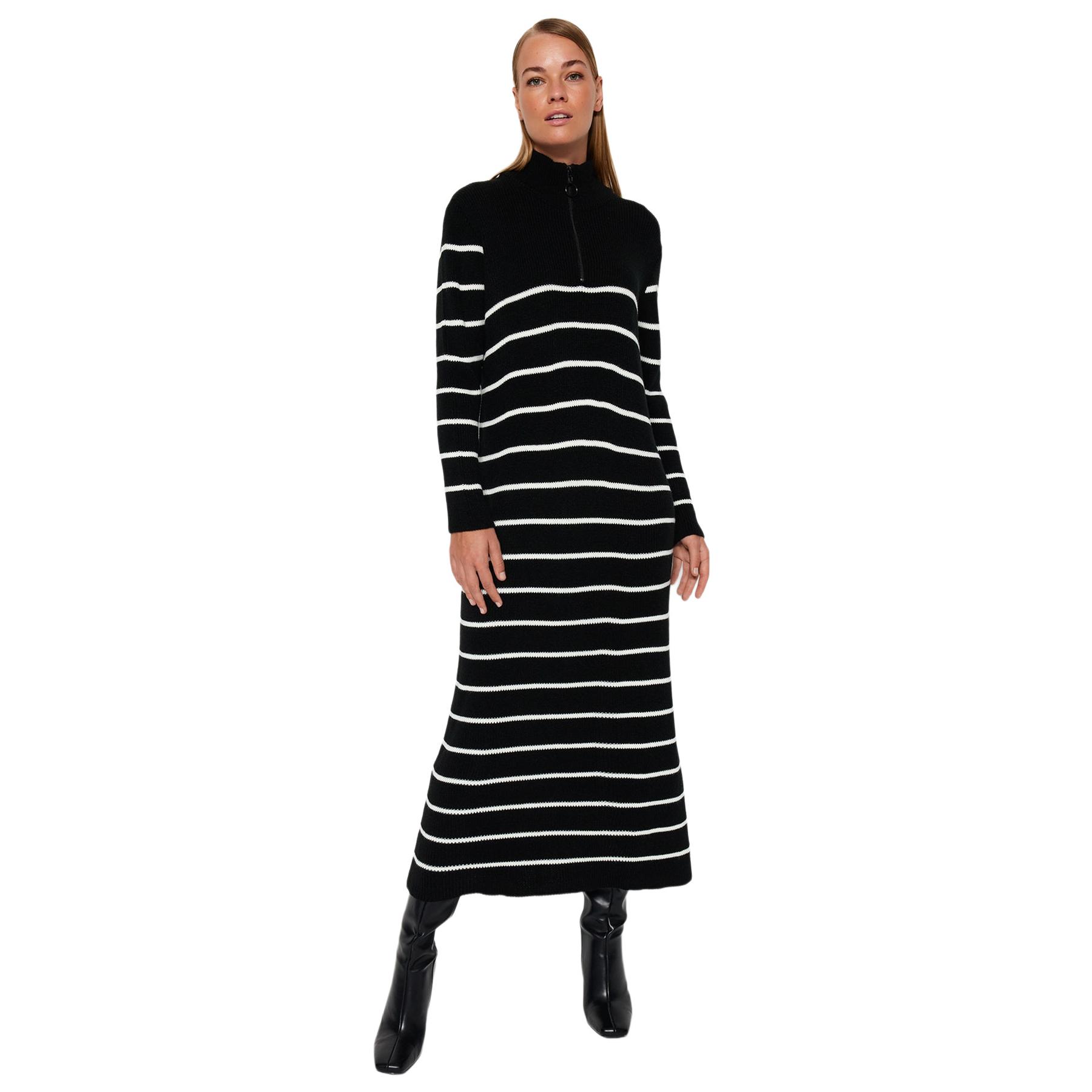 Trendyol Mujer Negro Vestido - Elegante Y Cómodo Grande