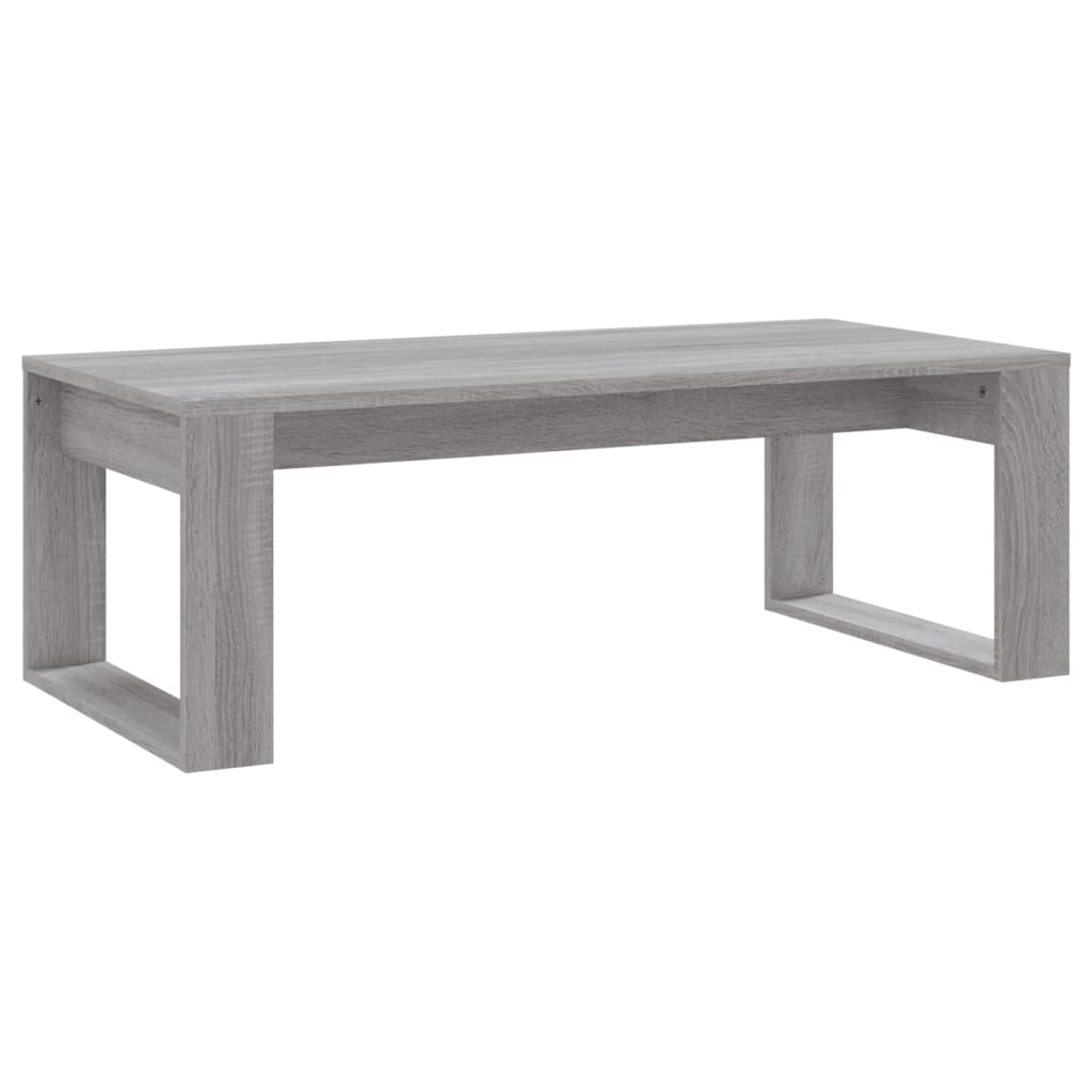vidaXL Mesa de centro madera de ingeniería envejecida 102x50x35 cm en color Madera antigua/Gris sonoma/Roble artisan | estructura resistente ideal para salón dormitorio o estudio