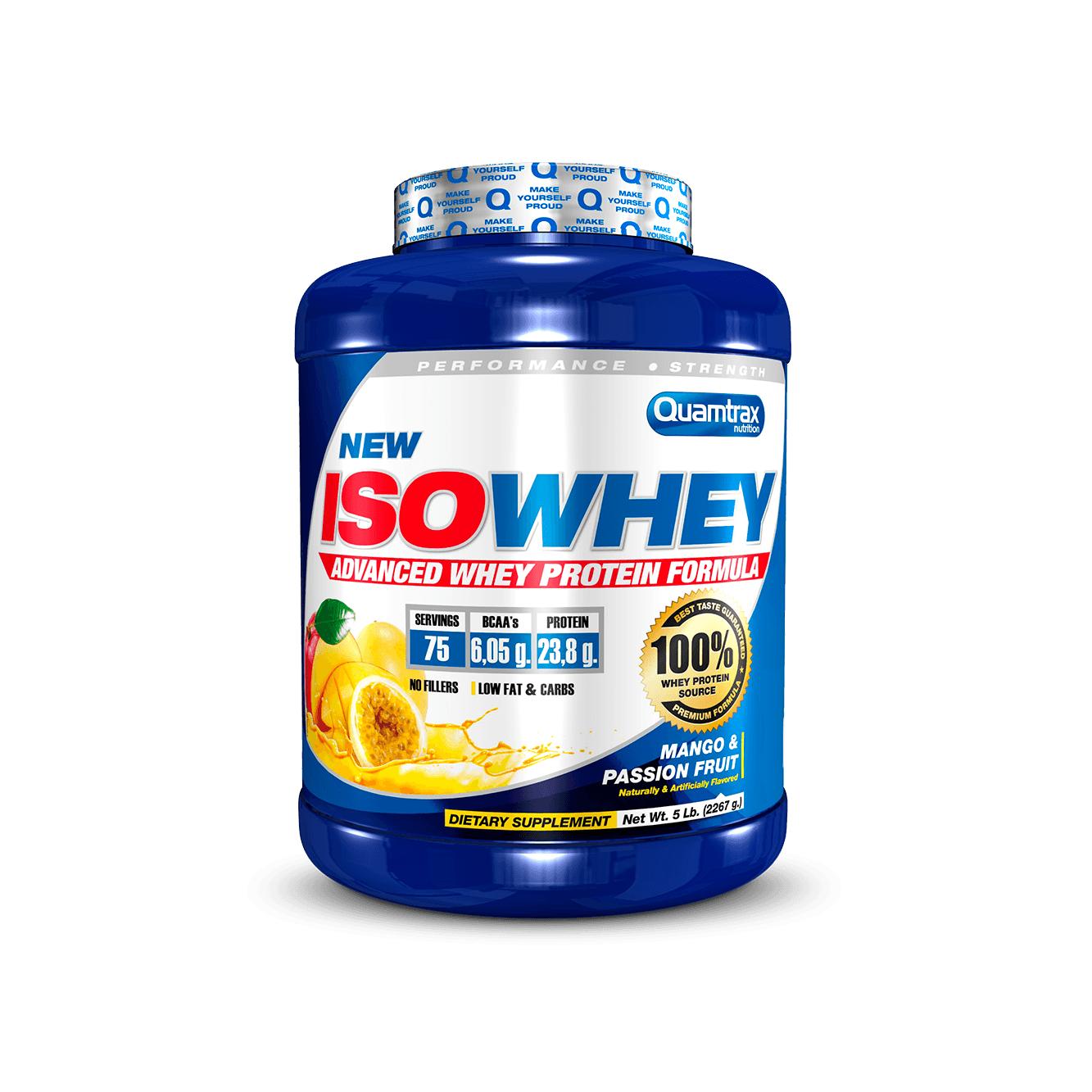 Iso Whey 5 lb – Proteina en Polvo de Alta Calidad QUAMTRAX Protein