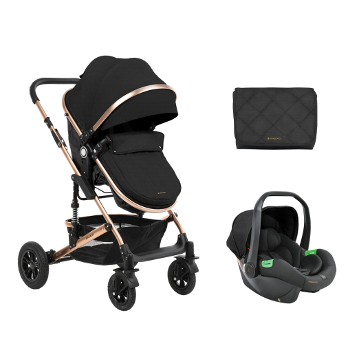 Kikka Boo Cochecito Kikkaboo Amaia 3 Piezas - Ligero, Seguro y Cómodo para el Bebé