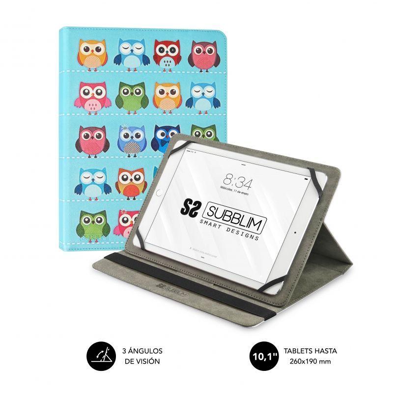 Subblim Funda universal para tablet Trendy Case Owls de 9,6″ a 11″