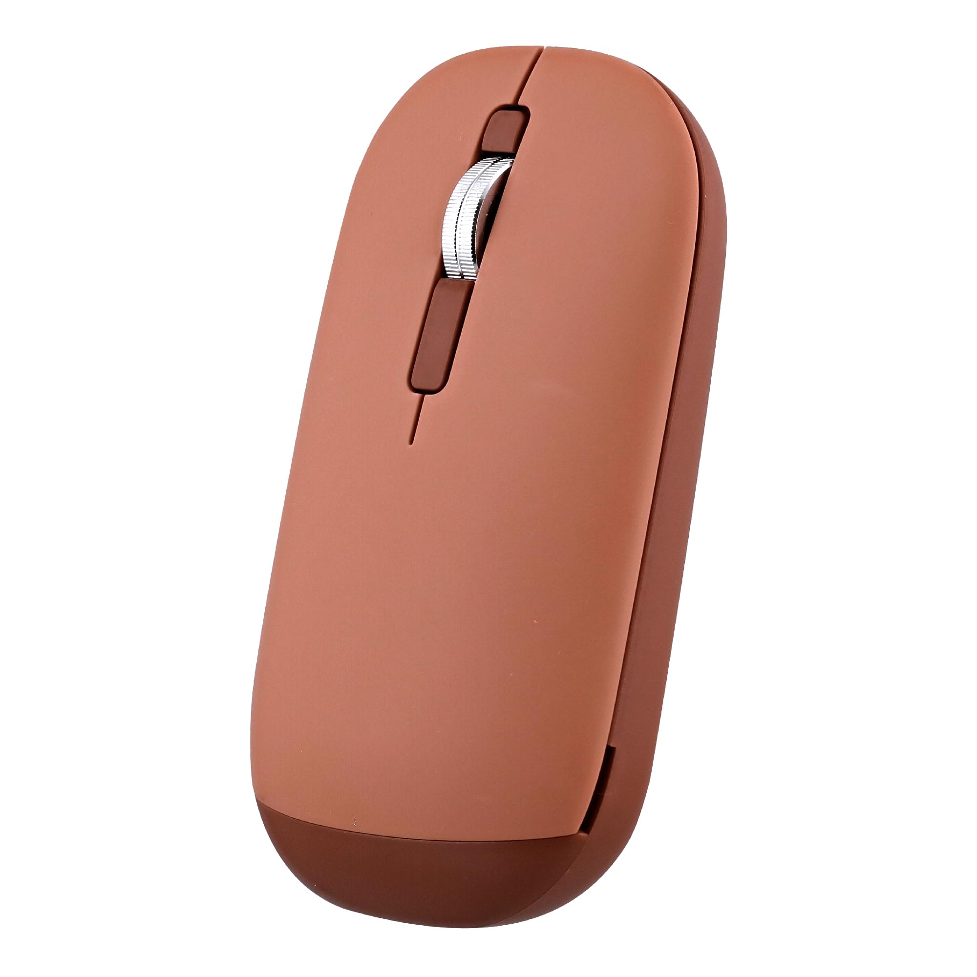 T'nB – Ratón de doble conexión 2 en 1, Bluetooth y dongle inalámbrico USB-A, elegante y ultrafina, conexión Plug & Play, correa práctica, espera automática, color rojo