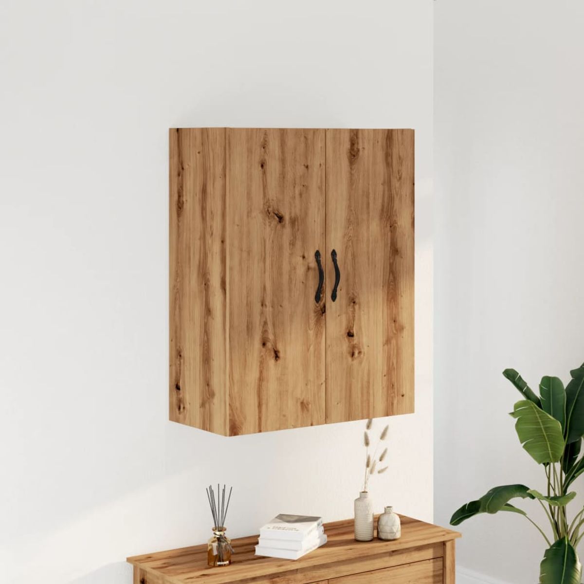 Armario de pared Ritta 2 puertas con estantes 90x69,5x34 cm