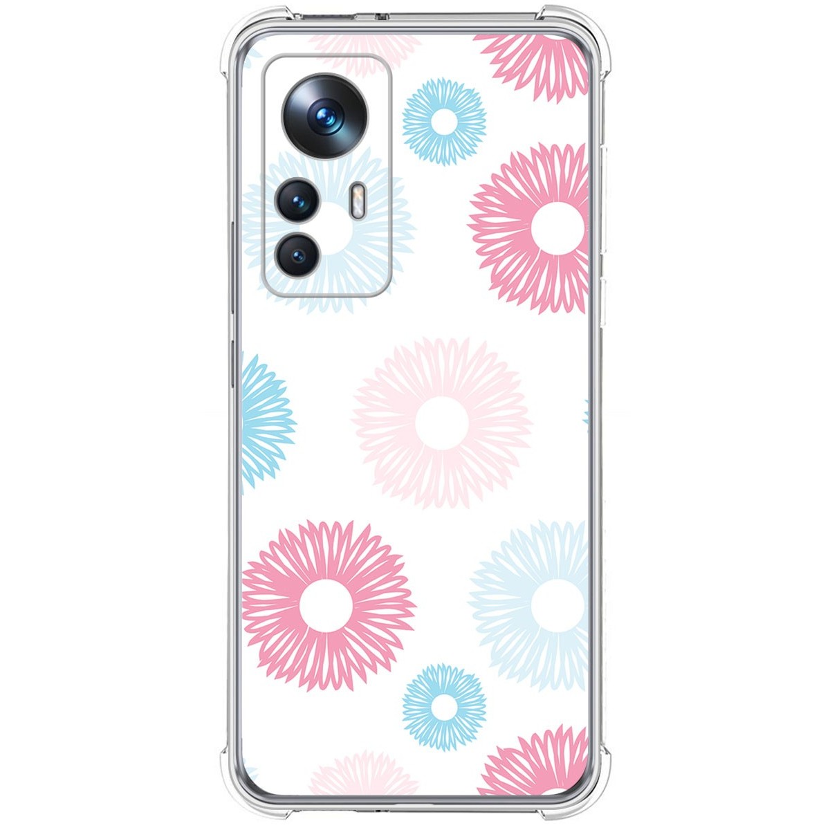 Funda Silicona Antigolpes para Xiaomi 12T / 12T Pro 5G diseño Flores 06 Dibujos