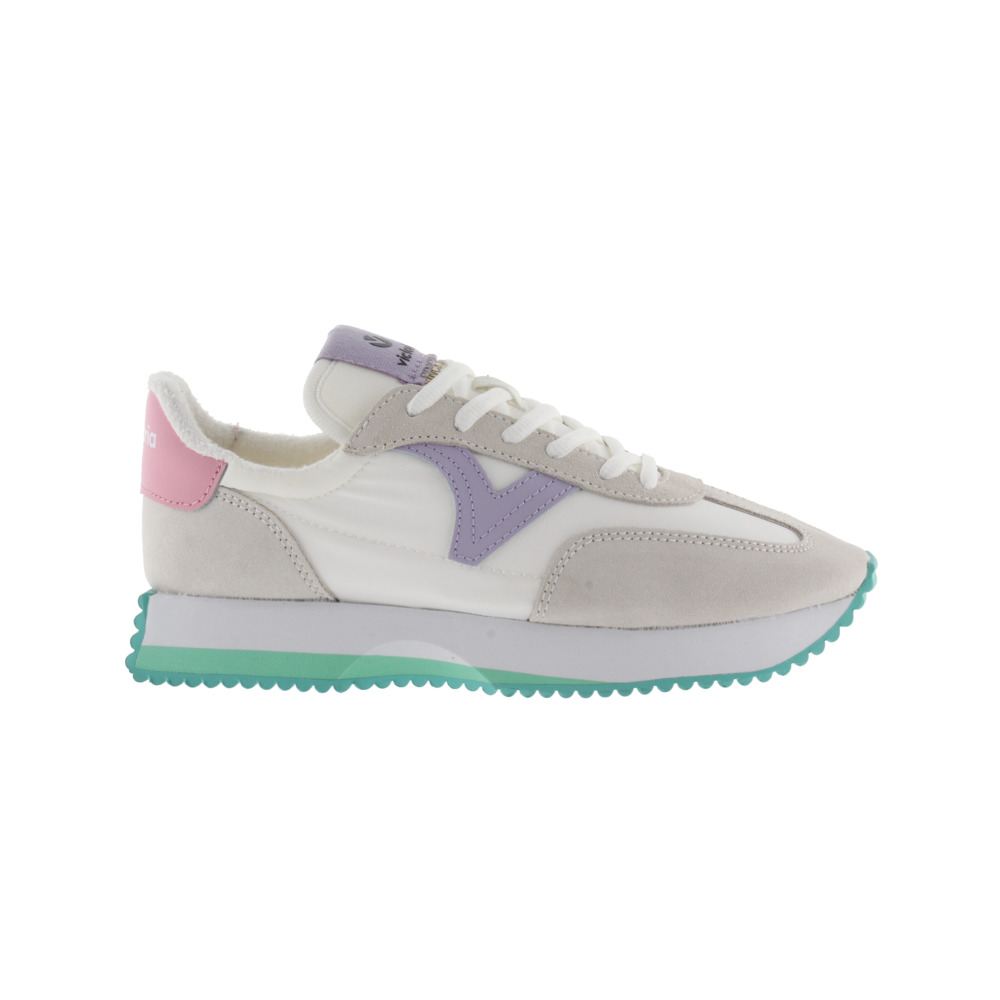 Victoria Cosmos Zapatillas de nylon con piezas de color y serraje y suela en sierra 1134106