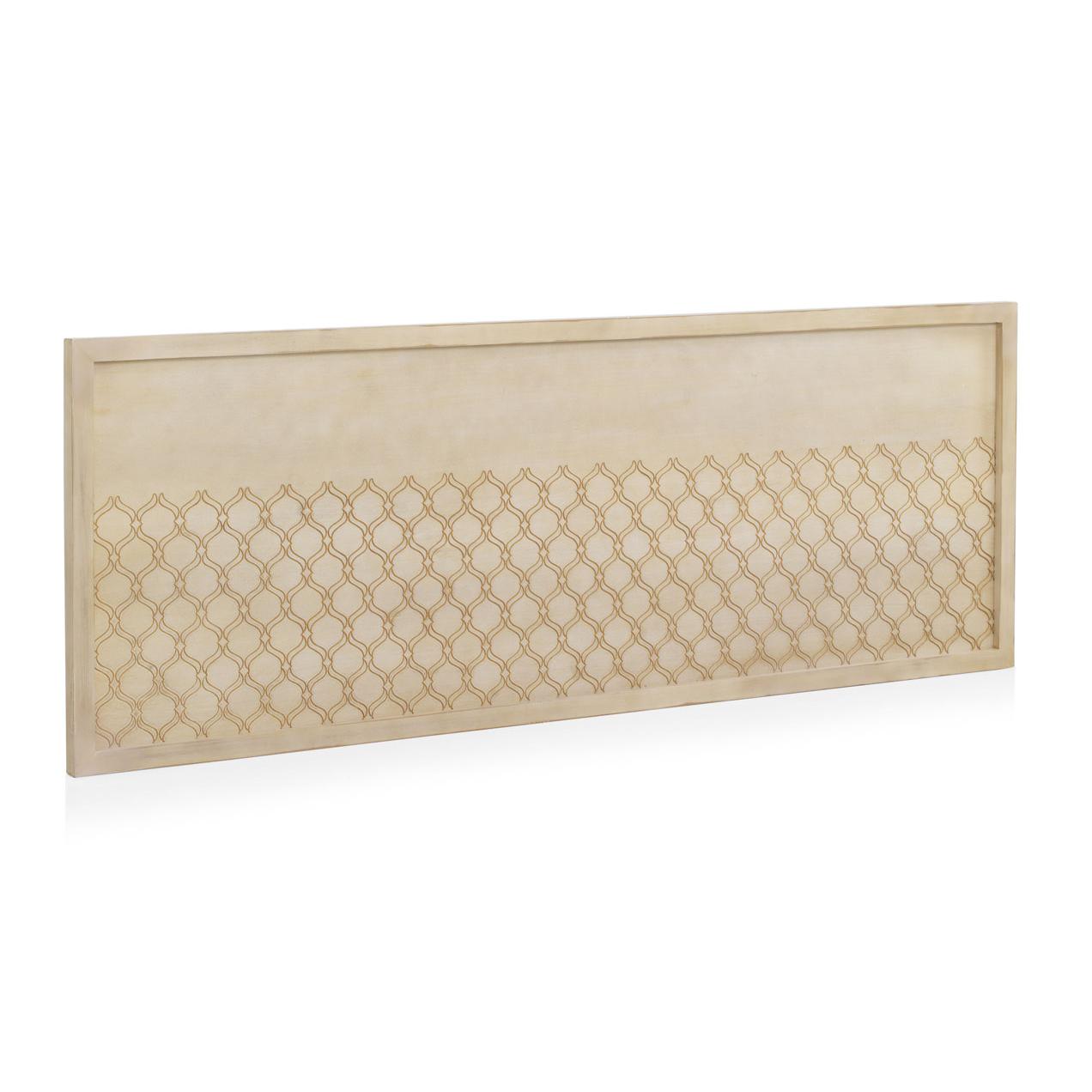 Cabecero Chapado Roble Acabado Marfil 165X60 El mejor complemento para tu hogar. Fijalo