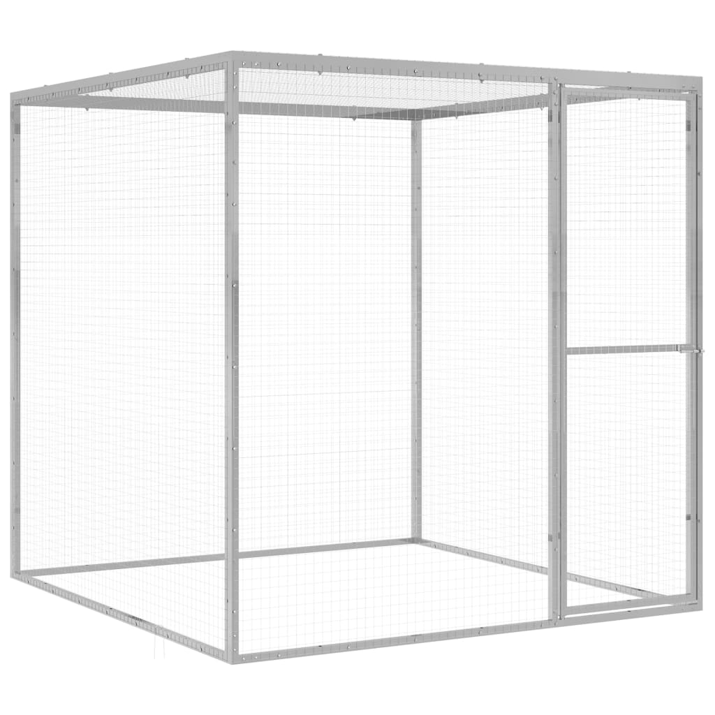 vidaXL Jaula para Gatos Acero Galvanizado Mascotas Jardín Patio Dimensiones 1.5 x 1.5 x 1.5 m, 3 x 1.5 x 1.5 m, 4.5 x 1.5 x 1.5 m