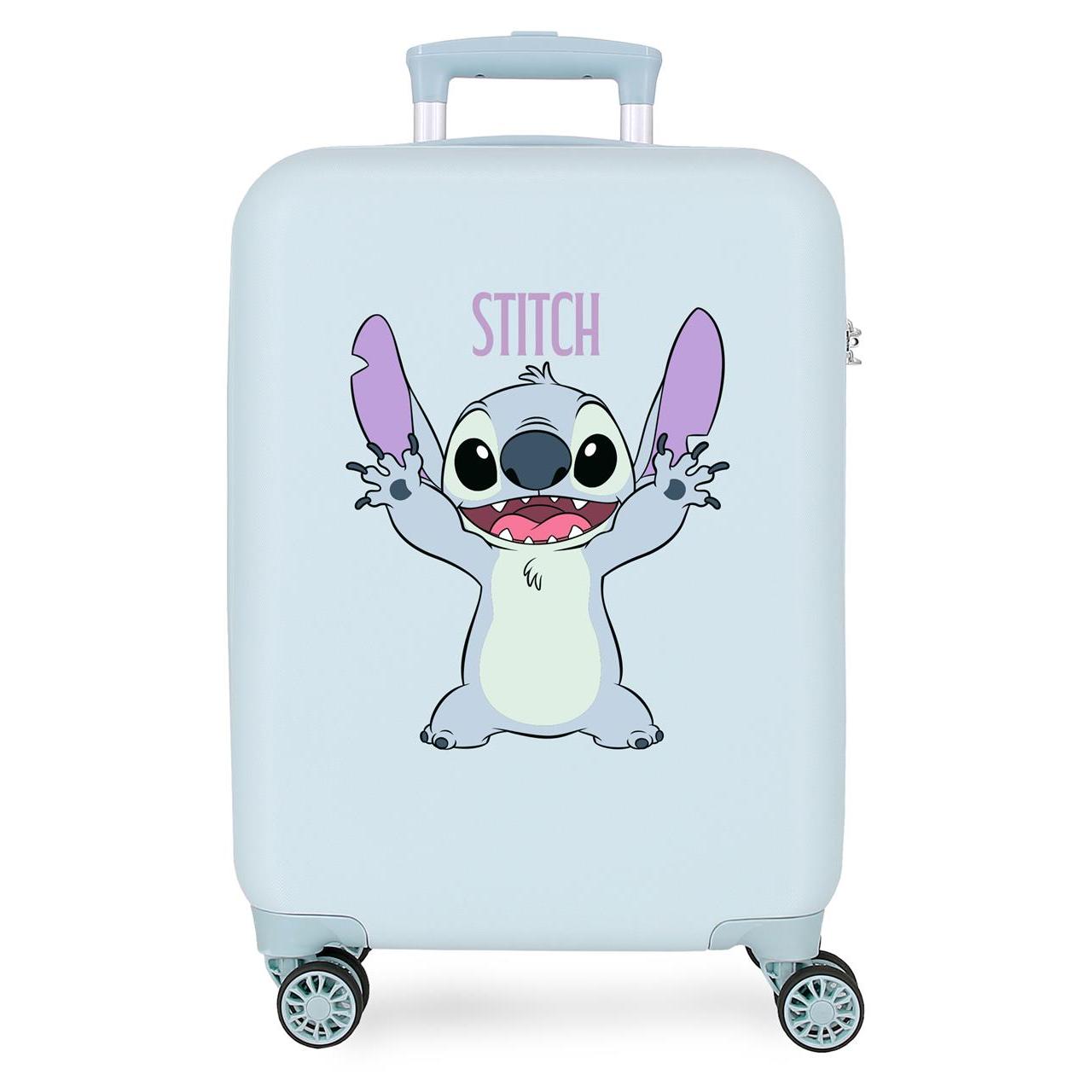 Maleta de cabina Stitch playful azul claro 38x55x20 cm