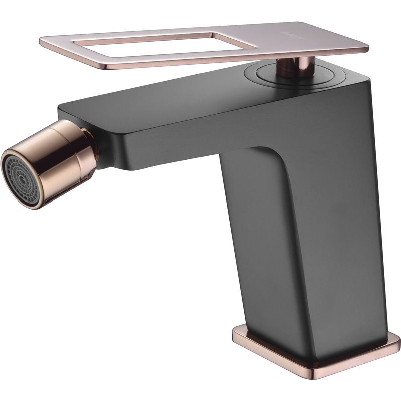 Imex Suecia BDC032-2NOR grifo monomando para bidé en latón negro y oro rosa diseño moderno