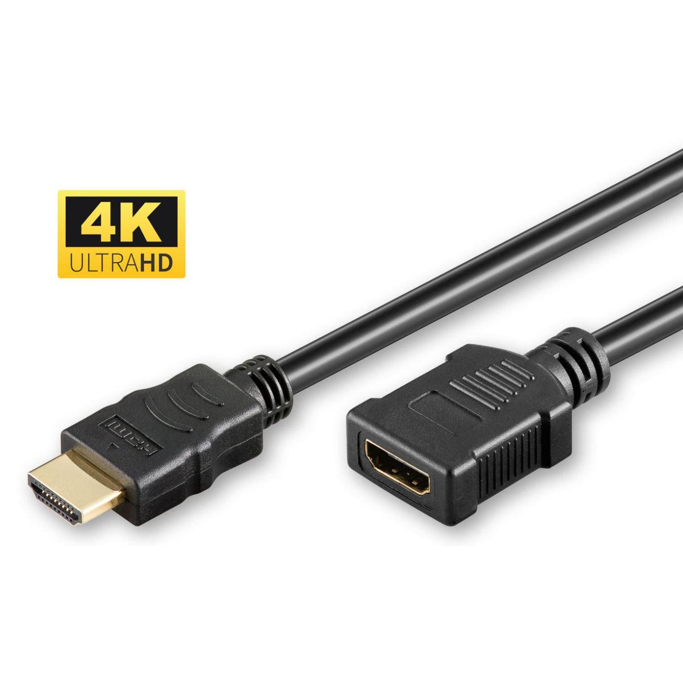 Cable de Extensión HDMI 2.0 Microconnect, 2m - Alta Velocidad, Calidad de Imagen 4K