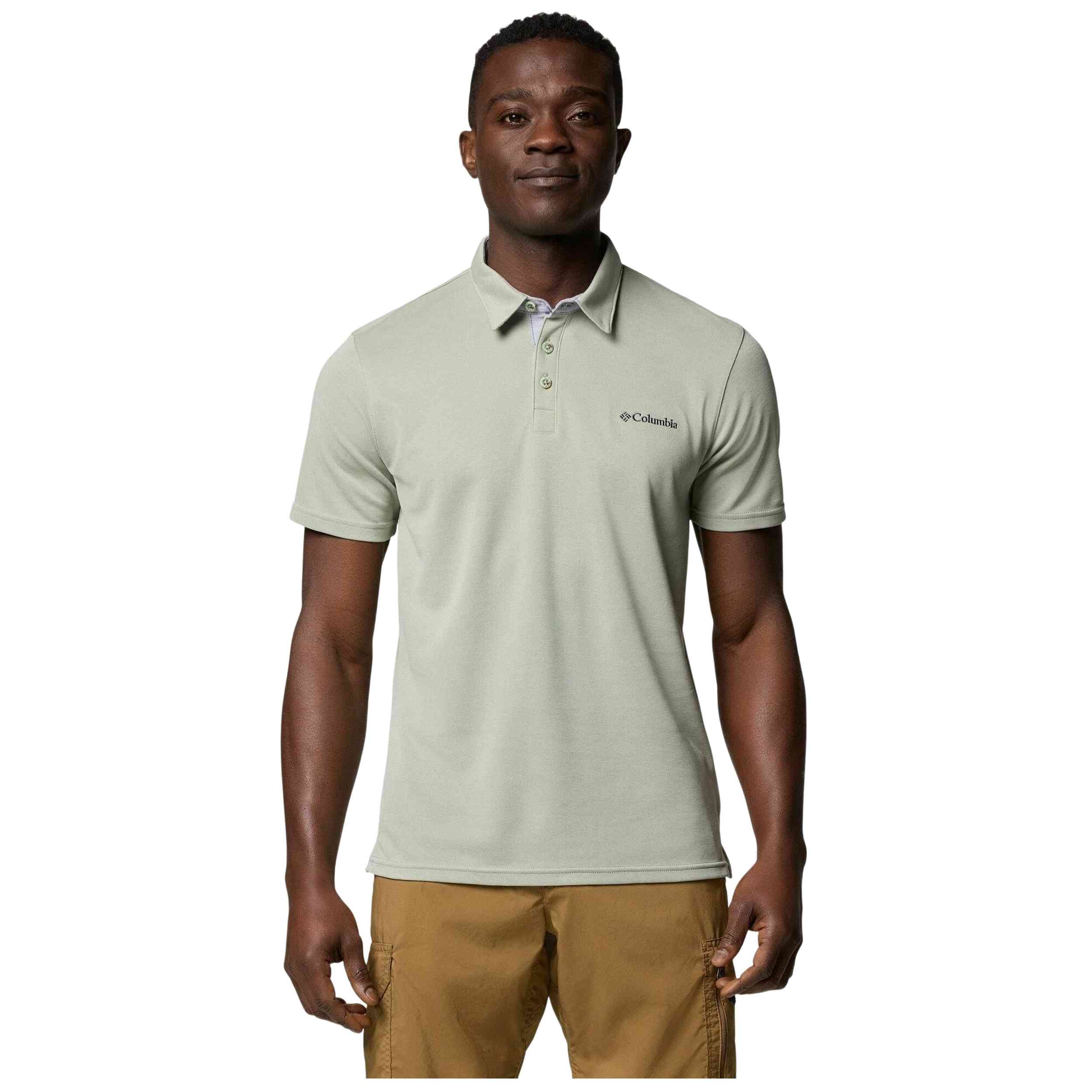 Polo De Manga Corta Columbia para Hombre en color Verde
