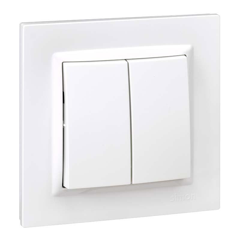 Simon doble conmutador blanco serie 10 f1090397030