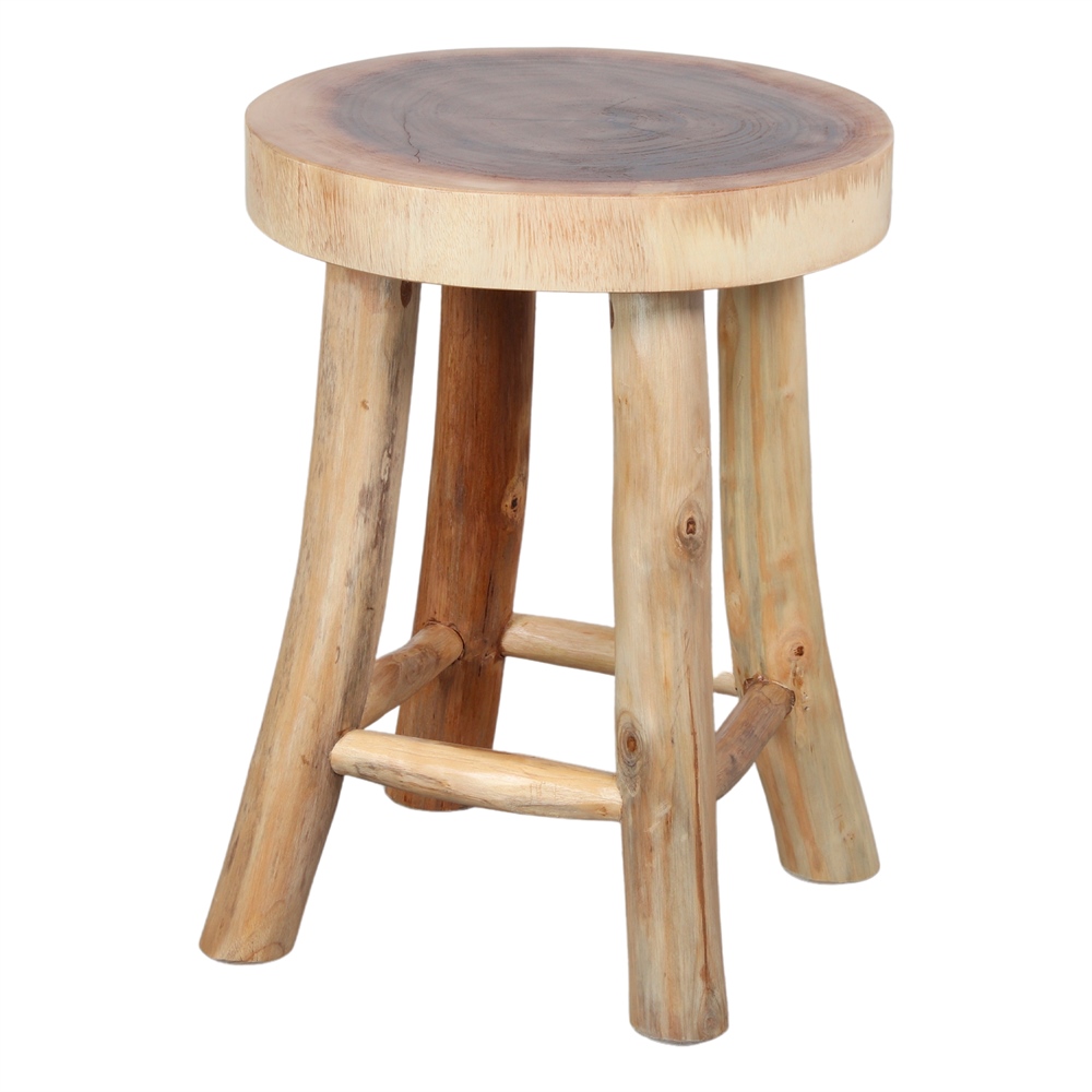 Taburete Bajo De Madera Manao - Misterwils Furniture For Free Souls 32x46x32