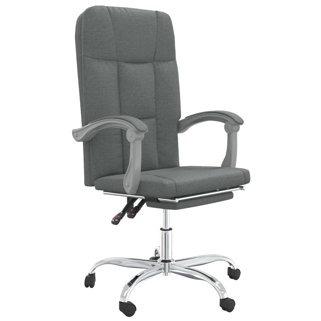 vidaXL Silla de Oficina Reclinable Sillón Asiento de Ordenador Trabajo Tela