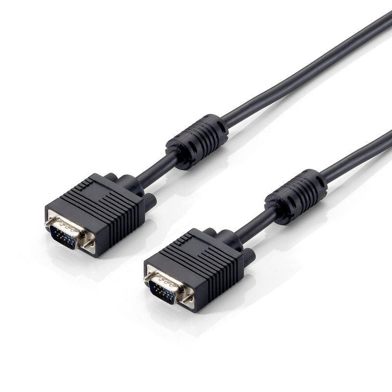 Equip Cable VGA HDB15 3+7 M/M 1.8M Conector Estriado y Ferrita