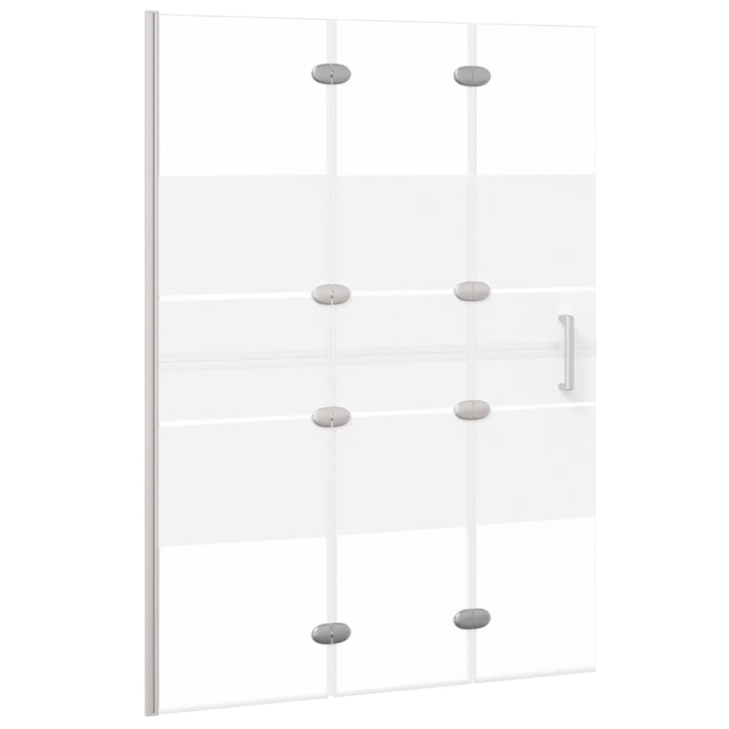 vidaXL Mampara de Ducha Plegable ESG Blanco Cabina Cuarto de Baño Dimensiones 100 x 140 cm, 120 x 140 cm