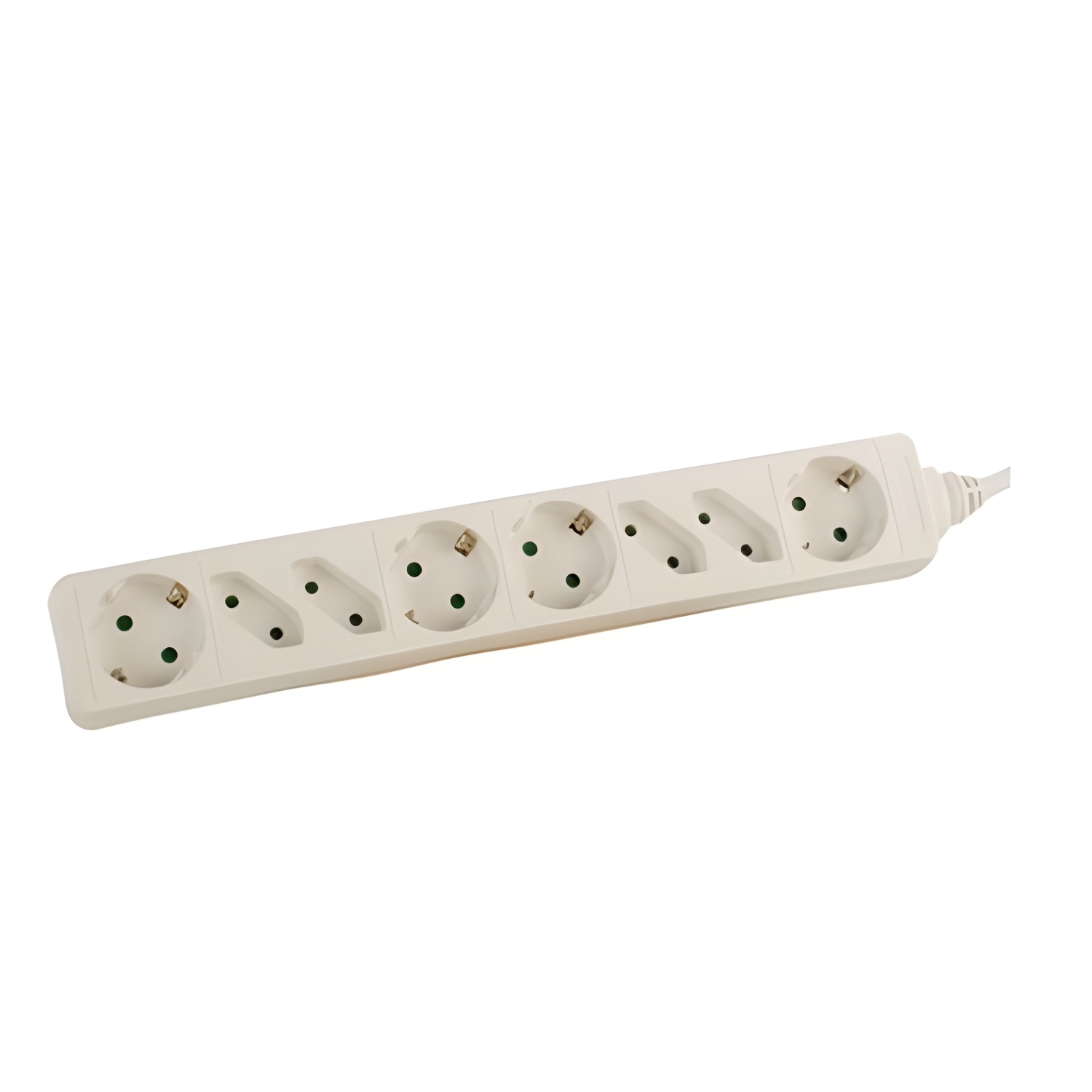Phasak - regleta bn 0964 - entrada iec - salida 4xschuko + 4xeuro - cable 1.5m - blanca