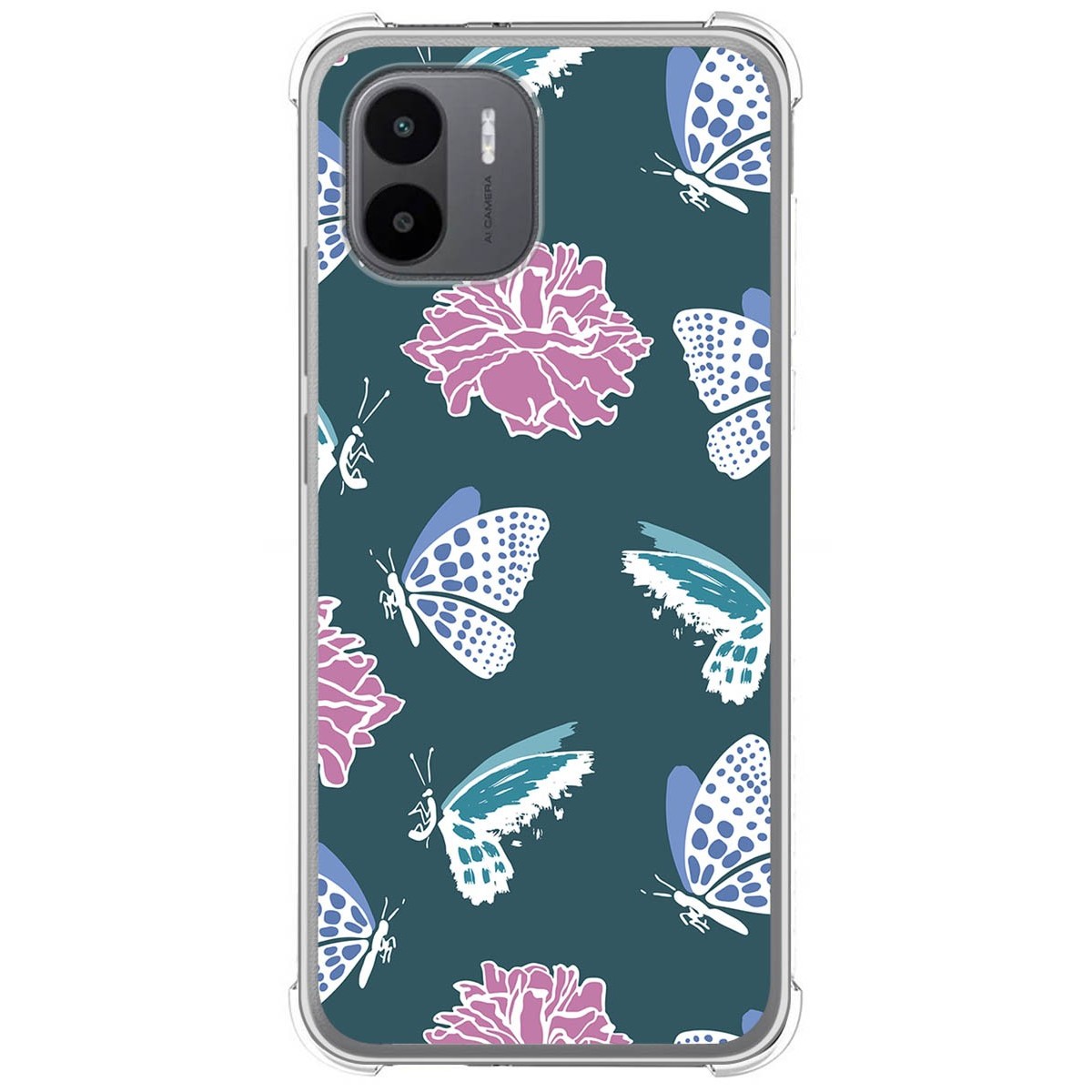 Funda Silicona Antigolpes para Xiaomi Redmi A1 diseño Flores 10 Dibujos
