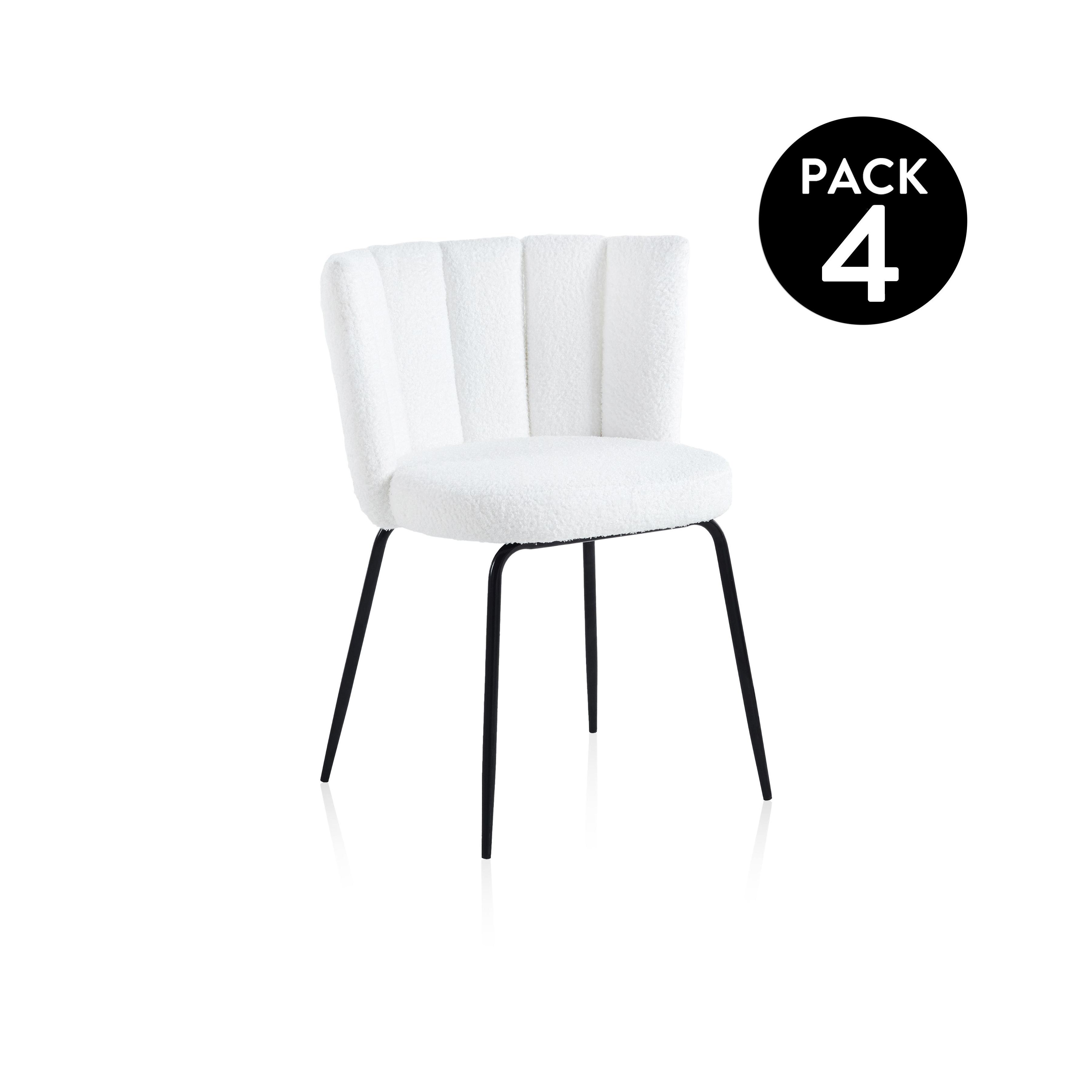 duehome - Pack 4 sillas de comedor Bodhi