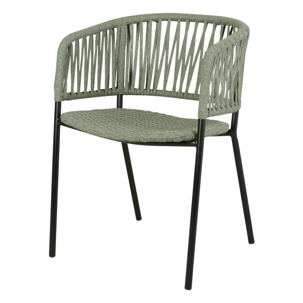Silla De Cuerda Y Metal Alsimer - Misterwils Furniture For Free Souls 57x77x55