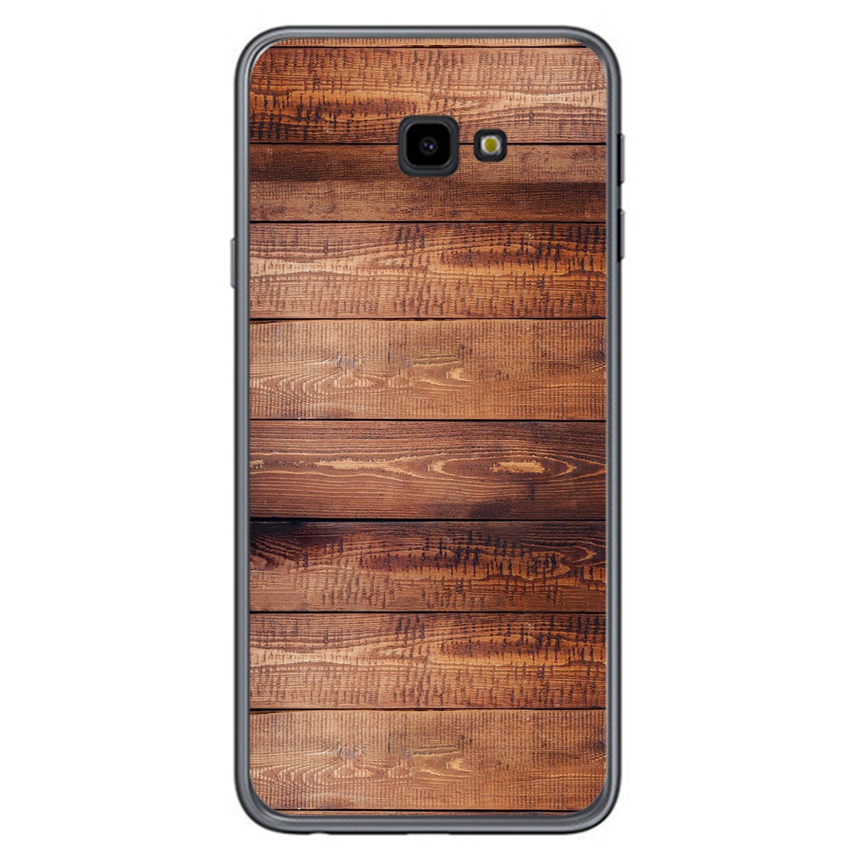 Tumundosmartphone Funda Gel Tpu para Samsung Galaxy J4+ Plus diseño Madera 02 Dibujos