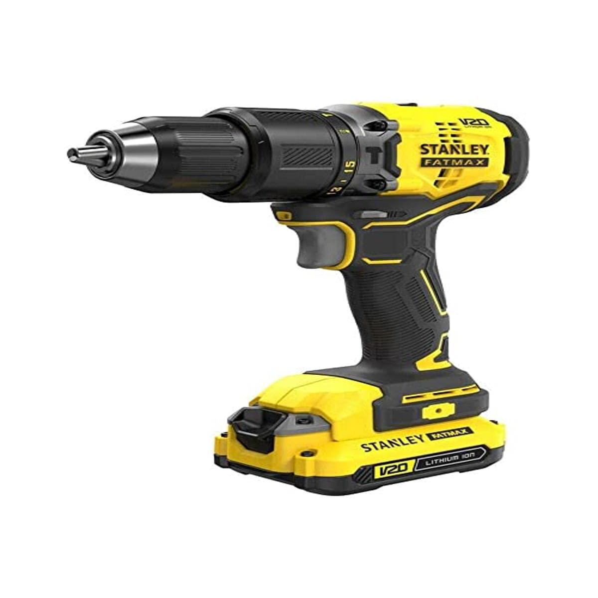 Taladro Percutor BRUSHLESS V20 18V 60Nm con 2 baterías Li-Ion 1,5Ah