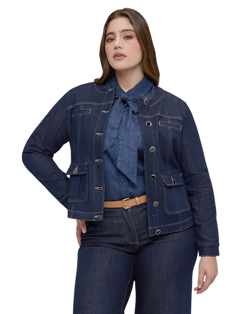 Fiorella Rubino - Chaqueta bon ton en denim