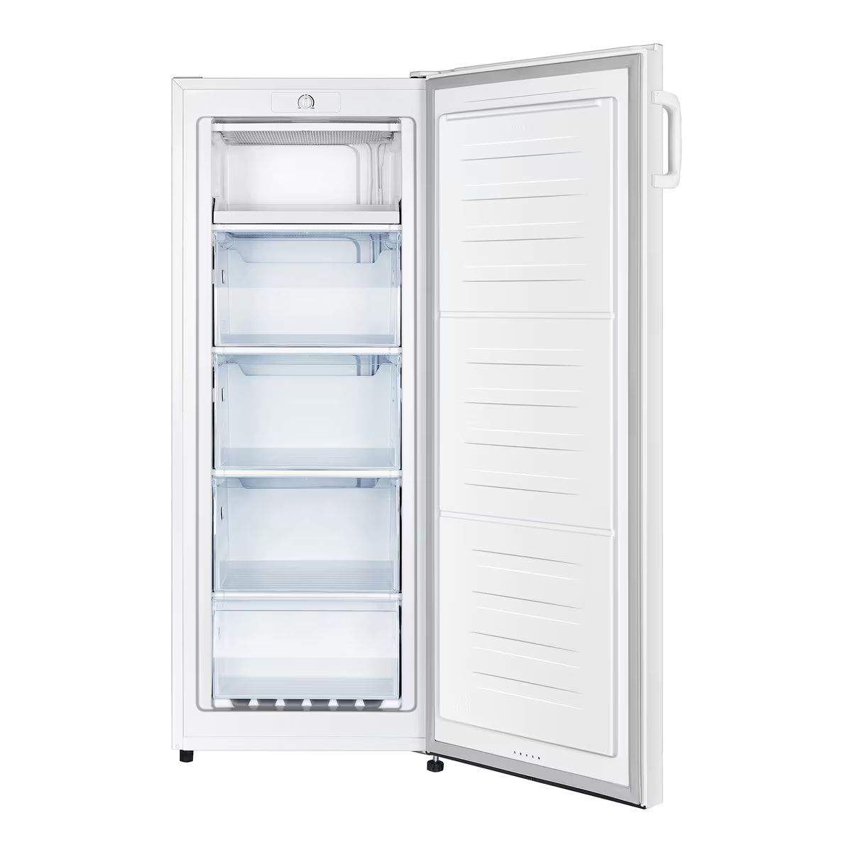 Aspes - Congelador vertical ACV145501E de 165 L con clase energética E, diseño cíclico compacto blanco para cocina o almacenaje, altura 143 cm