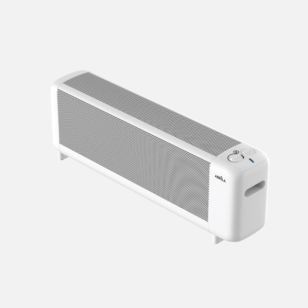 ABRILA - Pinsapo - Radiador de Mica Blanco 2000W | 2 Potencias | Protección Antivuelco | Luz Indicadora | Seguridad | Termostato Regulable | Blanco